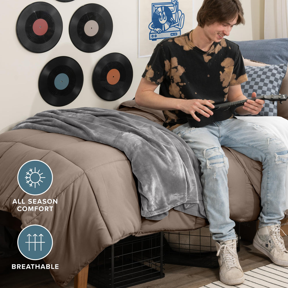 Bare Home taie d'oreiller 20x26 assortie, finition soignée et pratique