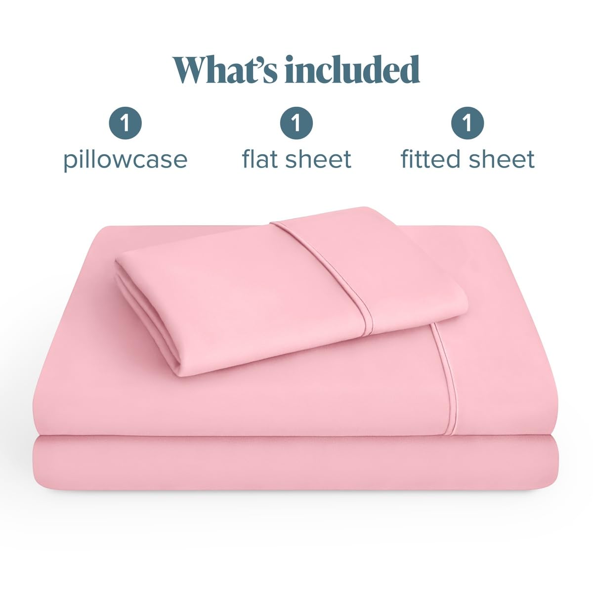 Bare Home taie d'oreiller et drap plat coordonnés pour une literie complète