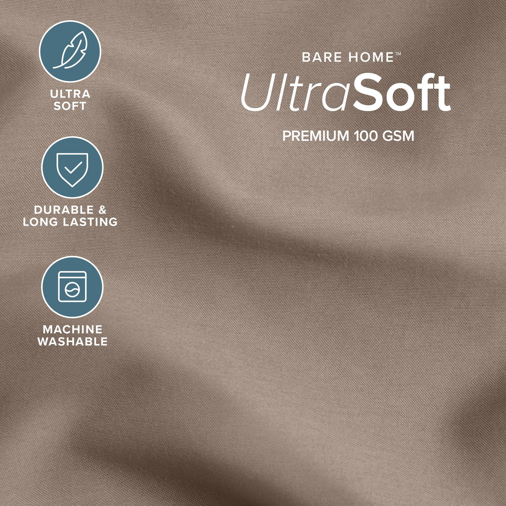 Bare Home tissu brossé 100 GSM gros plan pour douceur immédiate