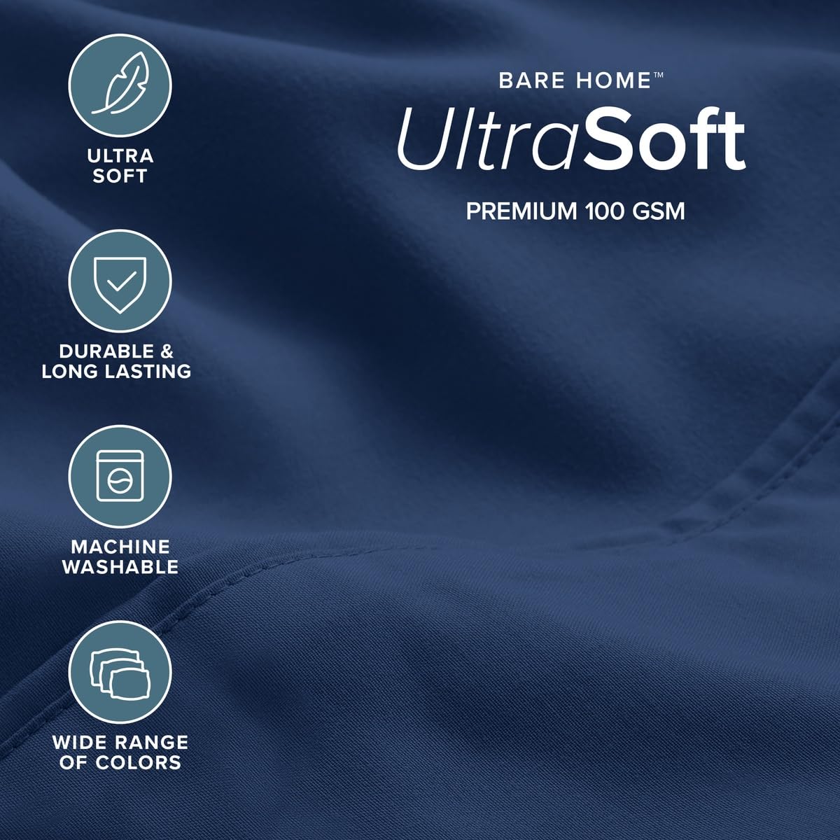 Bare Home gros-plan sur la texture brossée ultra-douce mettant en avant confort immédiat