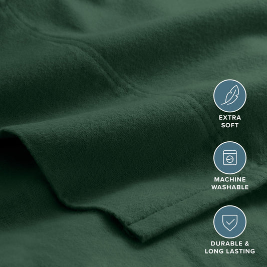 Bare Home gros plan sur texture de flanelle montrant douceur et chaleur tactile