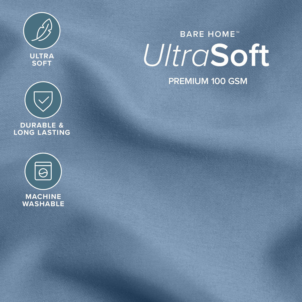 Bare Home microfibre brossée gros plan pour douceur immédiate