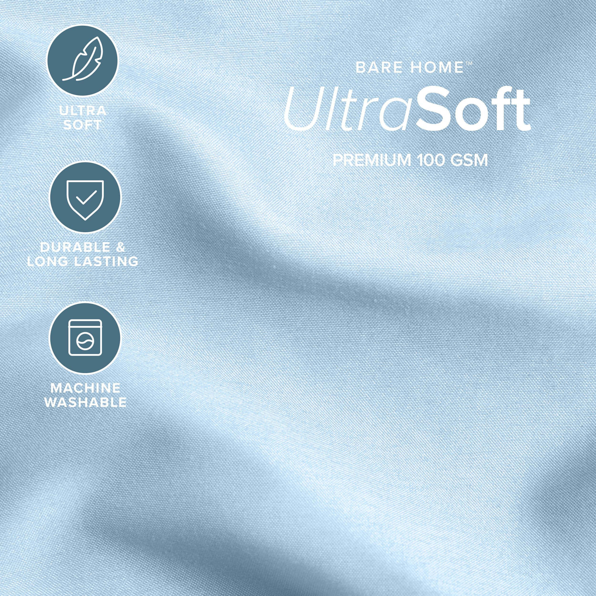 Bare Home microfibre brossée gros plan douceur et toucher moelleux