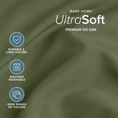 Bare Home texture du tissu 100 GSM brossé offrant un toucher ultra doux