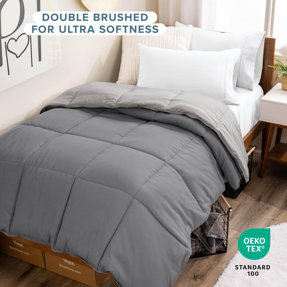 Bare Home tissu microfibre gros plan, texture douce pour confort