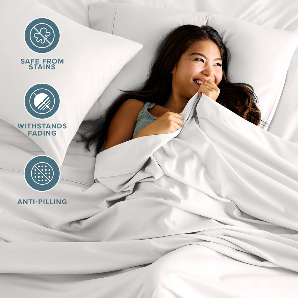 Bare Home housse sur matelas 15" montrant compatibilité profondeur