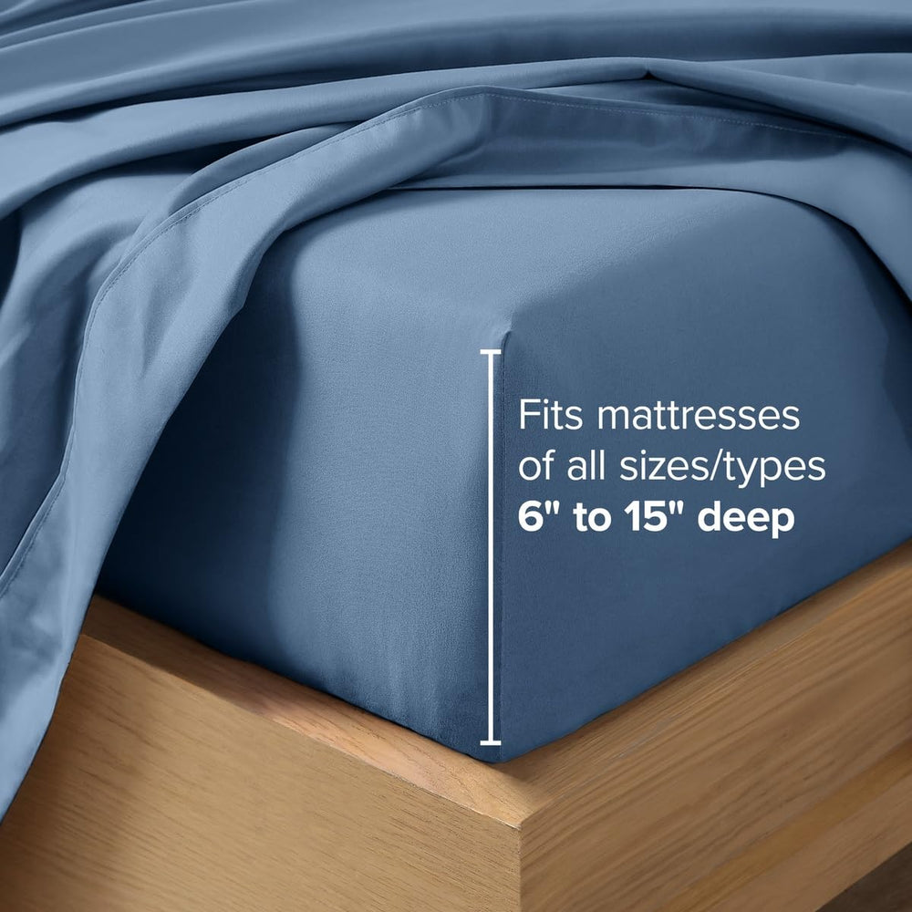 Bare Home draps pliés et rangés démontrant facilité de pliage et stockage