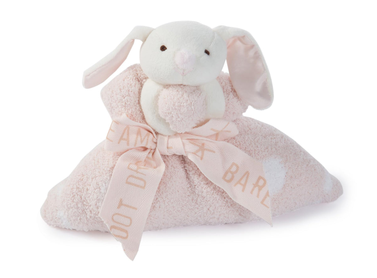 Barefoot Dreams vue avant du doudou Buddie avec couverture, cadeau réconfortant