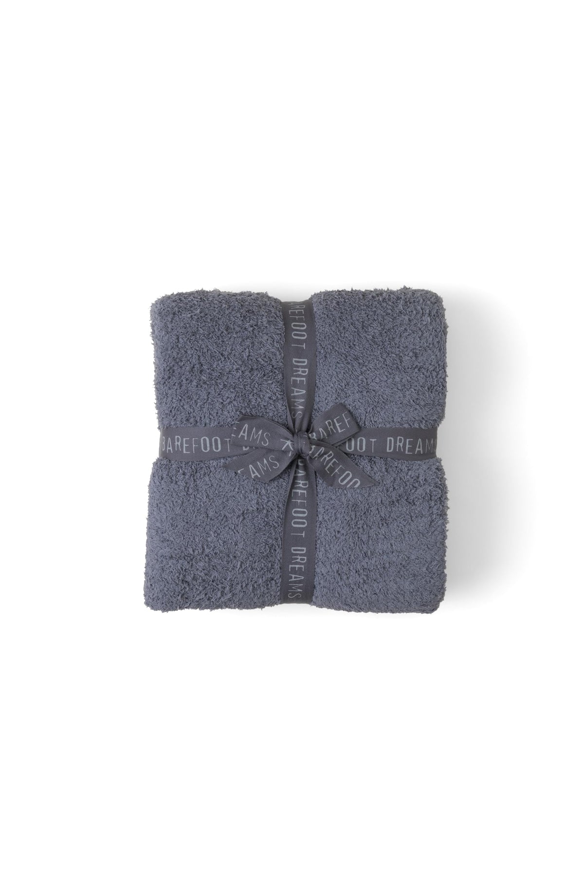 Barefoot Dreams vue avant du plaid Graphite montrant style et confort