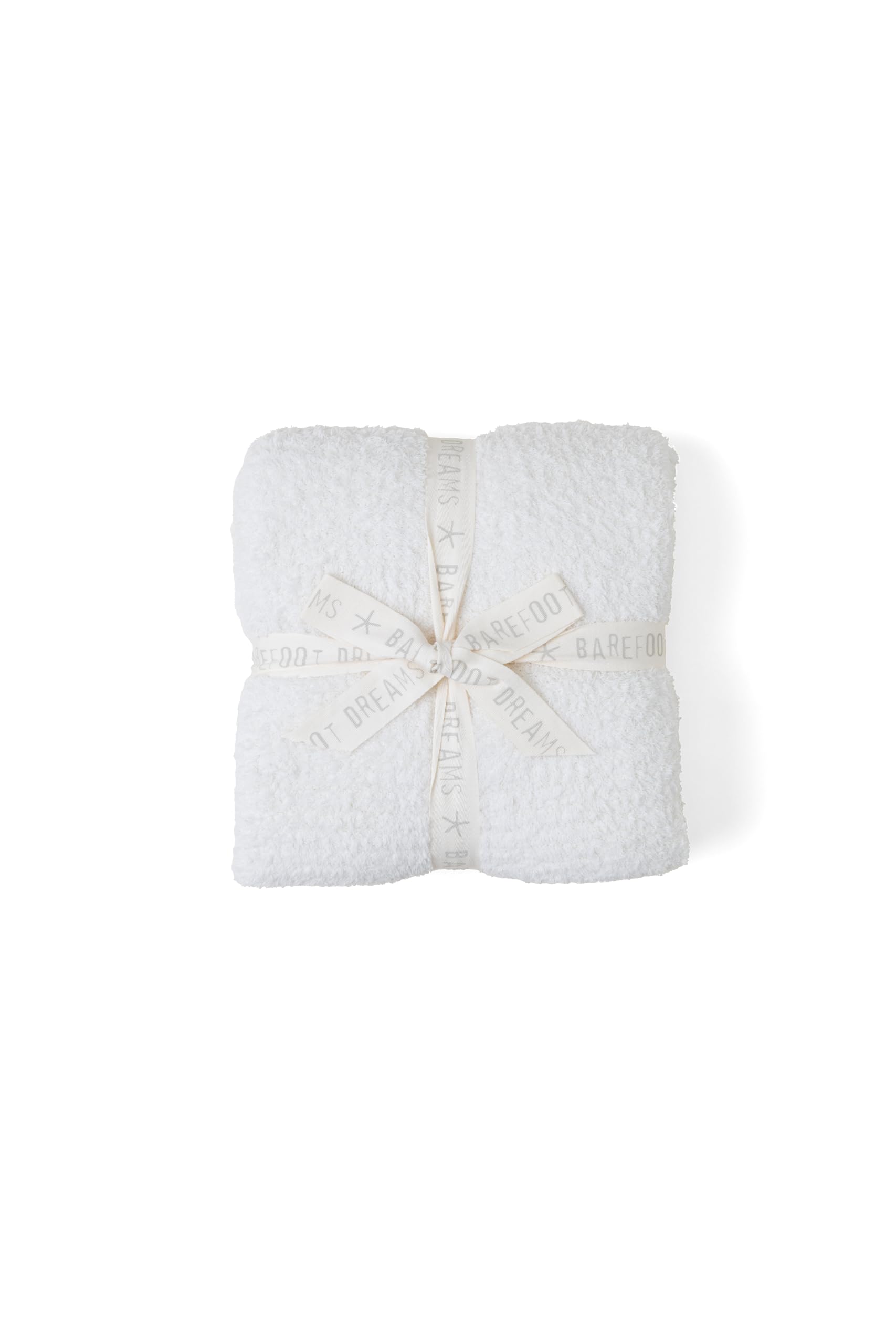 Barefoot Dreams plaid crème face avant montrant l'élégance et le confort