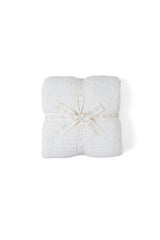Barefoot Dreams plaid crème face avant montrant l'élégance et le confort