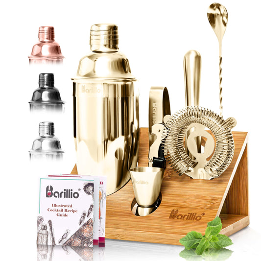 barillio coffret face avant montrant l'ensemble doré et l'allure élégante