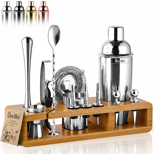 barillio shaker et accessoires regroupés pour préparation rapide