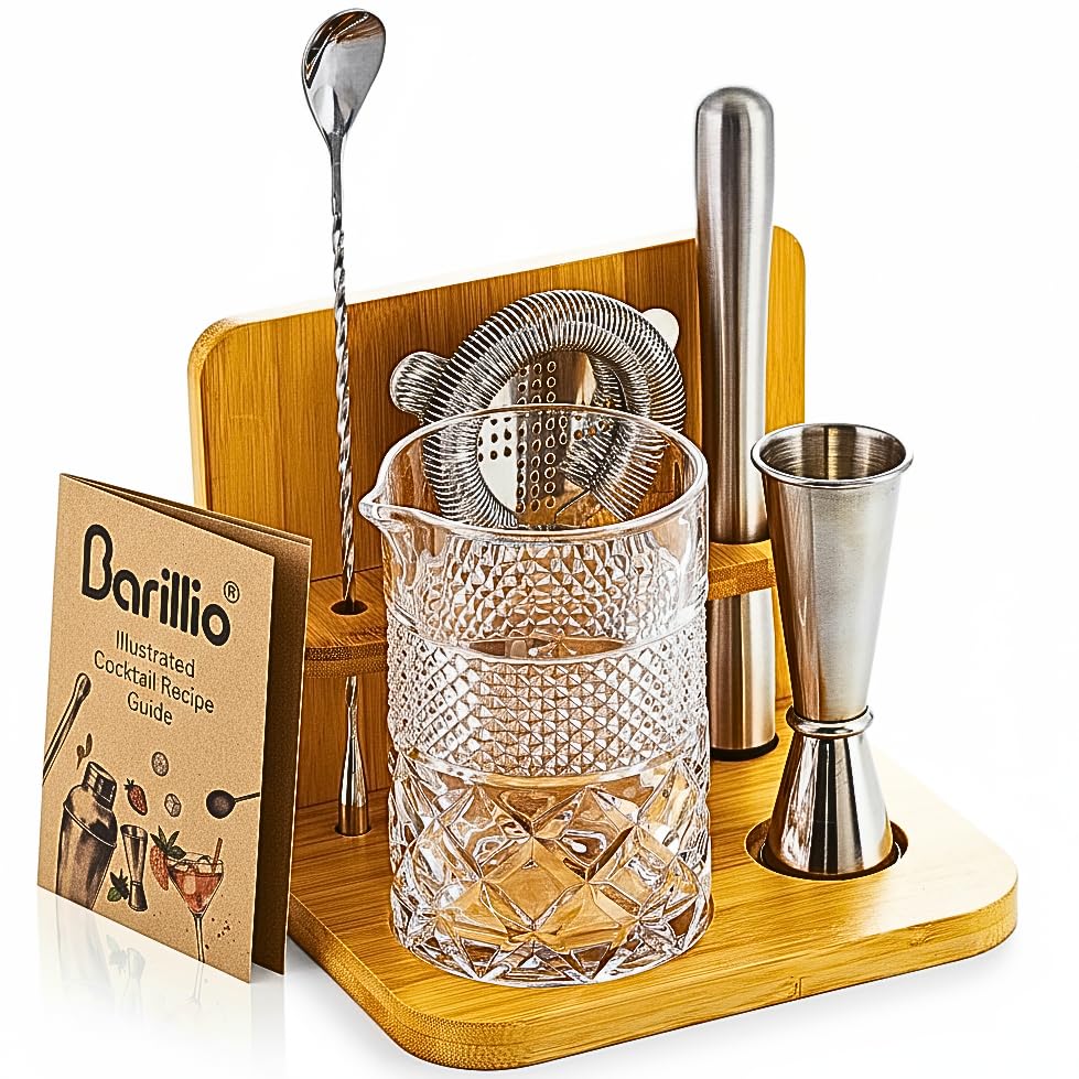 Barillio verre à mélanger avant vue produit, design stable et élégant