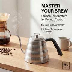 Barista Warrior thermomètre intégré garantissant température précise