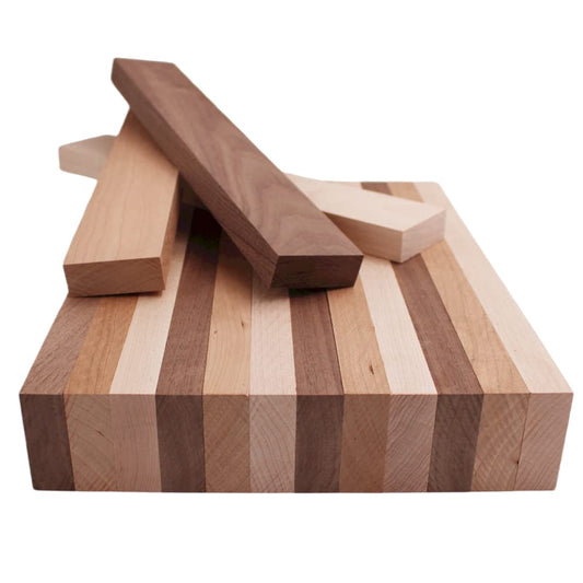 Barrington Hardwoods emballage avant montrant lot et dimensions, idéal pour atelier