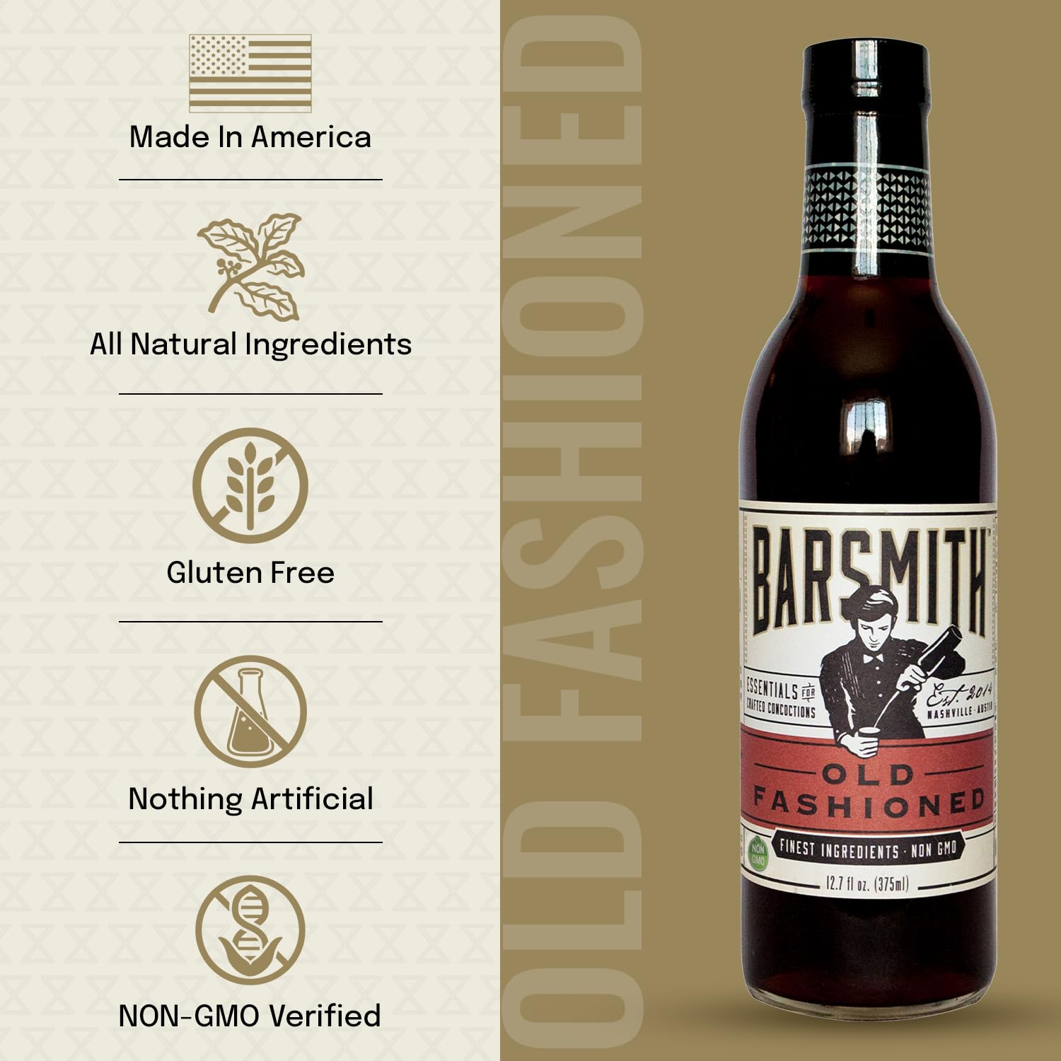 Barsmith gros plan du liquide montrant texture lisse et couleur authentique