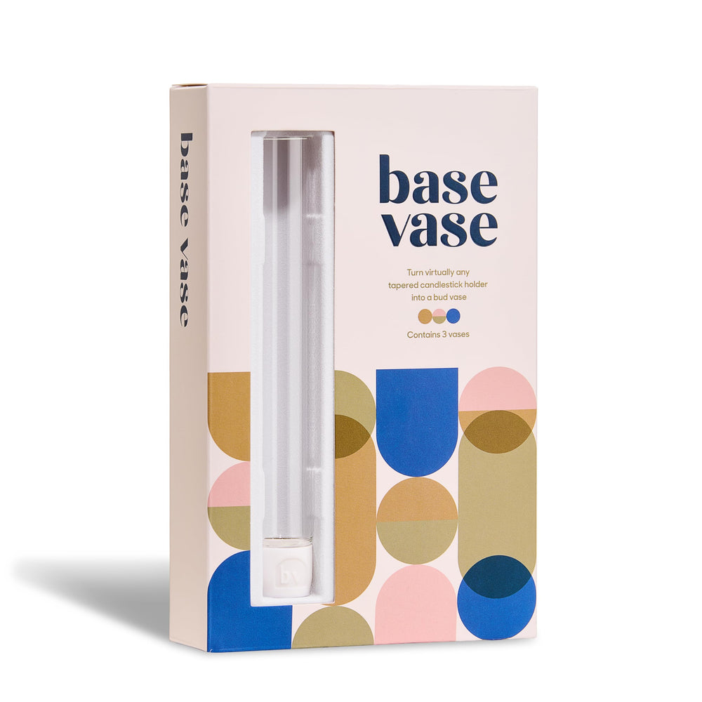 Base Vase zoom verre soufflé à la main mettant en valeur la finition