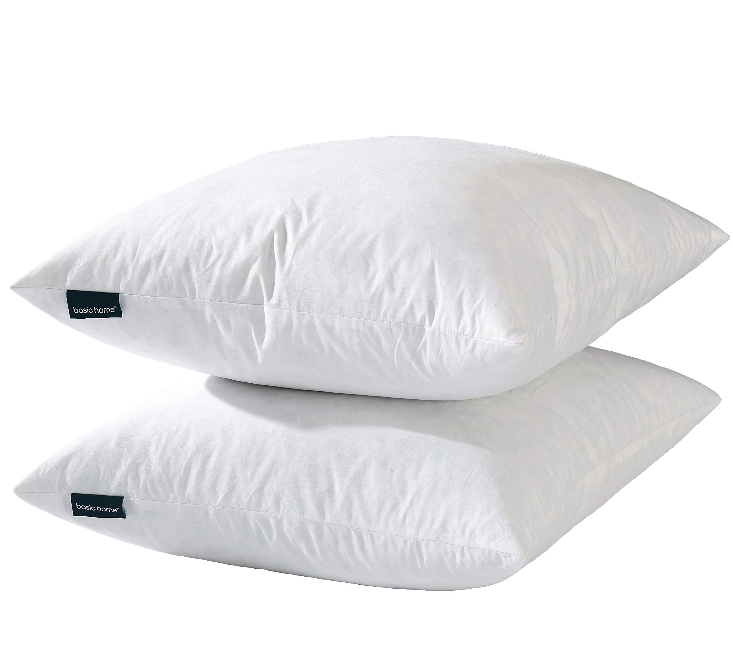 basic home insert 26x26 face avant montrant un gonflant hôtelier confortable