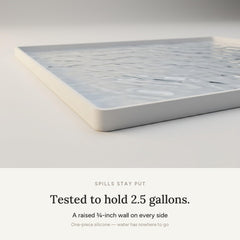 BASIN tapis en usage avec rebord, contient fuites et éclaboussures