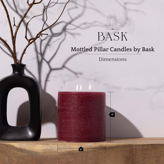 Bask bougie triple mèche vue de dessus assurant meilleure répartition de la flamme