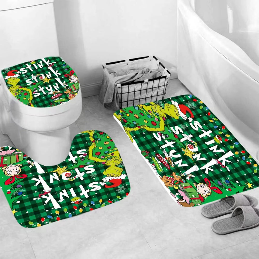 BATERZO tapis en U et couvre-abattant assortis, sécurité et style coordonné