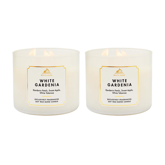 Bath & Body Works jarre White Gardenia en façade pour décoration et parfum durable