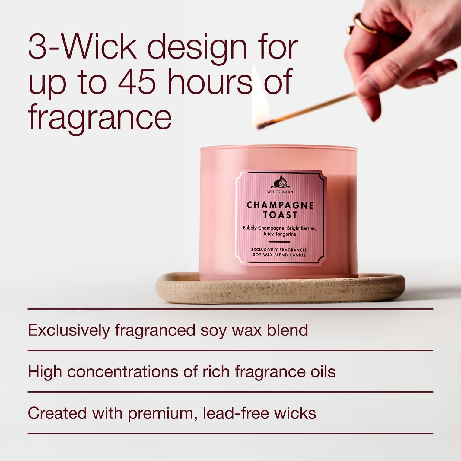 Bath & Body Works lot de deux bougies avec couvercles, design prêt à offrir