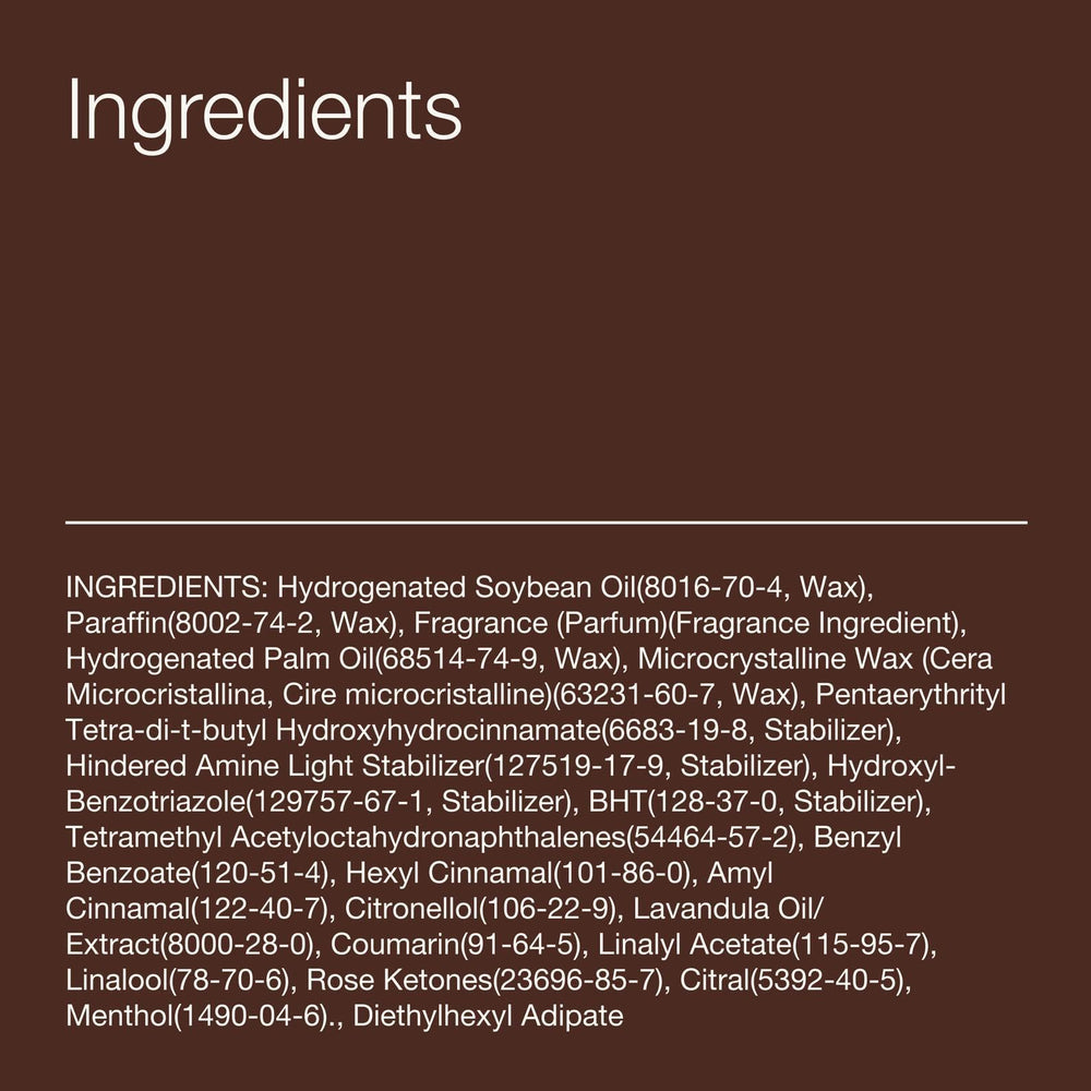 Étiquette Bath & Body Works Mahogany Teakwood Intense détaillée, lecture facile des notes parfumées