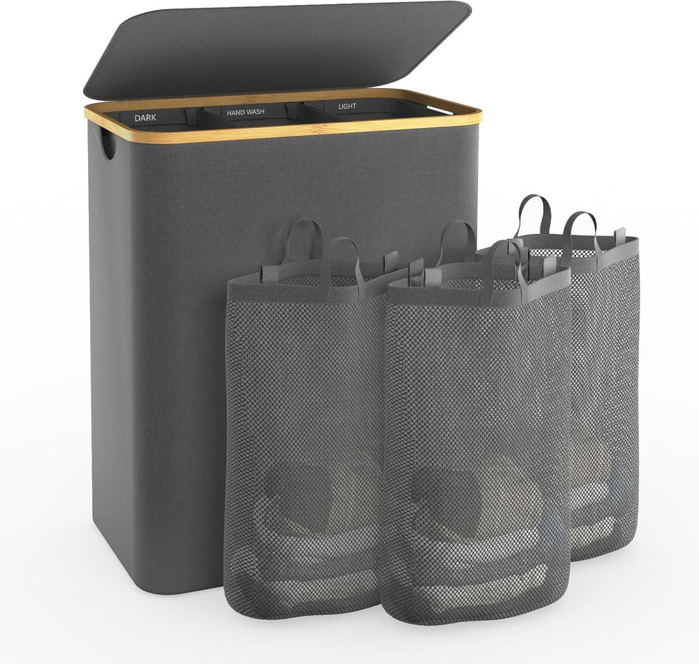 Bathola vue de face avec couvercle, organise le linge et dissimule le désordre