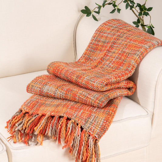 BATTILO HOME vue de face du plaid emballé, présentation élégante et couleur fidèle