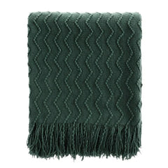 BATTILO HOME packaging du plaid vert montrant la taille et l’emballage pratique