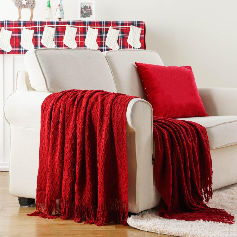 BATTILO HOME plaid posé sur canapé crée atmosphère chaleureuse