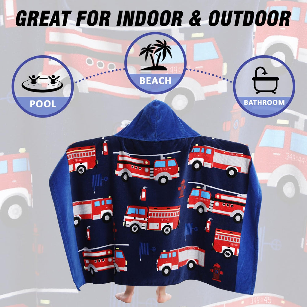 Bavilk poncho comparaison taille 76x127 cm sur enfant, adapté et couvrant