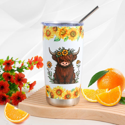 Bayelove tumbler 20 oz en acier inoxydable avec couvercle, garde la boisson portable