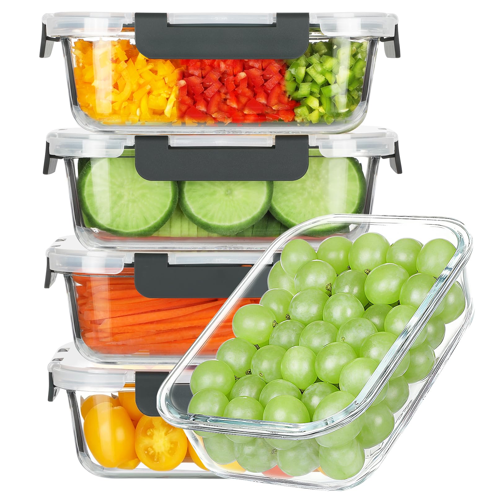 BAYZZ contenant verre face avant montrant capacité et finition durable