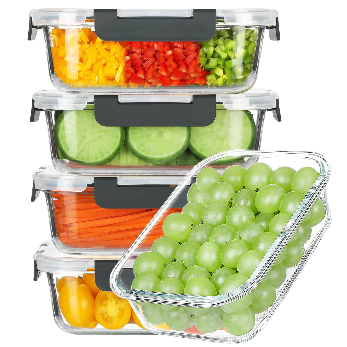 BAYZZ contenant verre face avant montrant capacité et finition durable