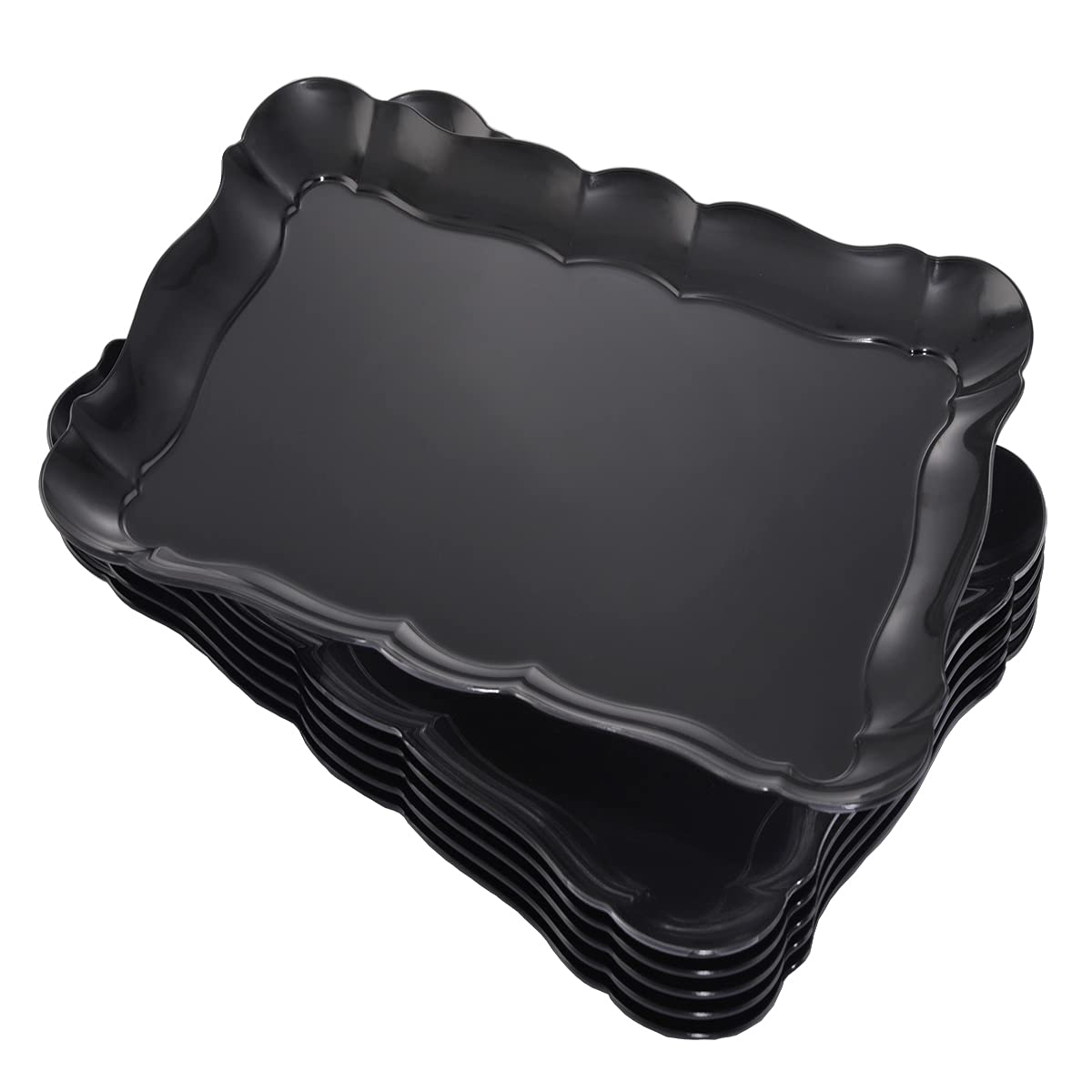 BBG plateau rectangulaire face avant, présentation élégante pour buffets