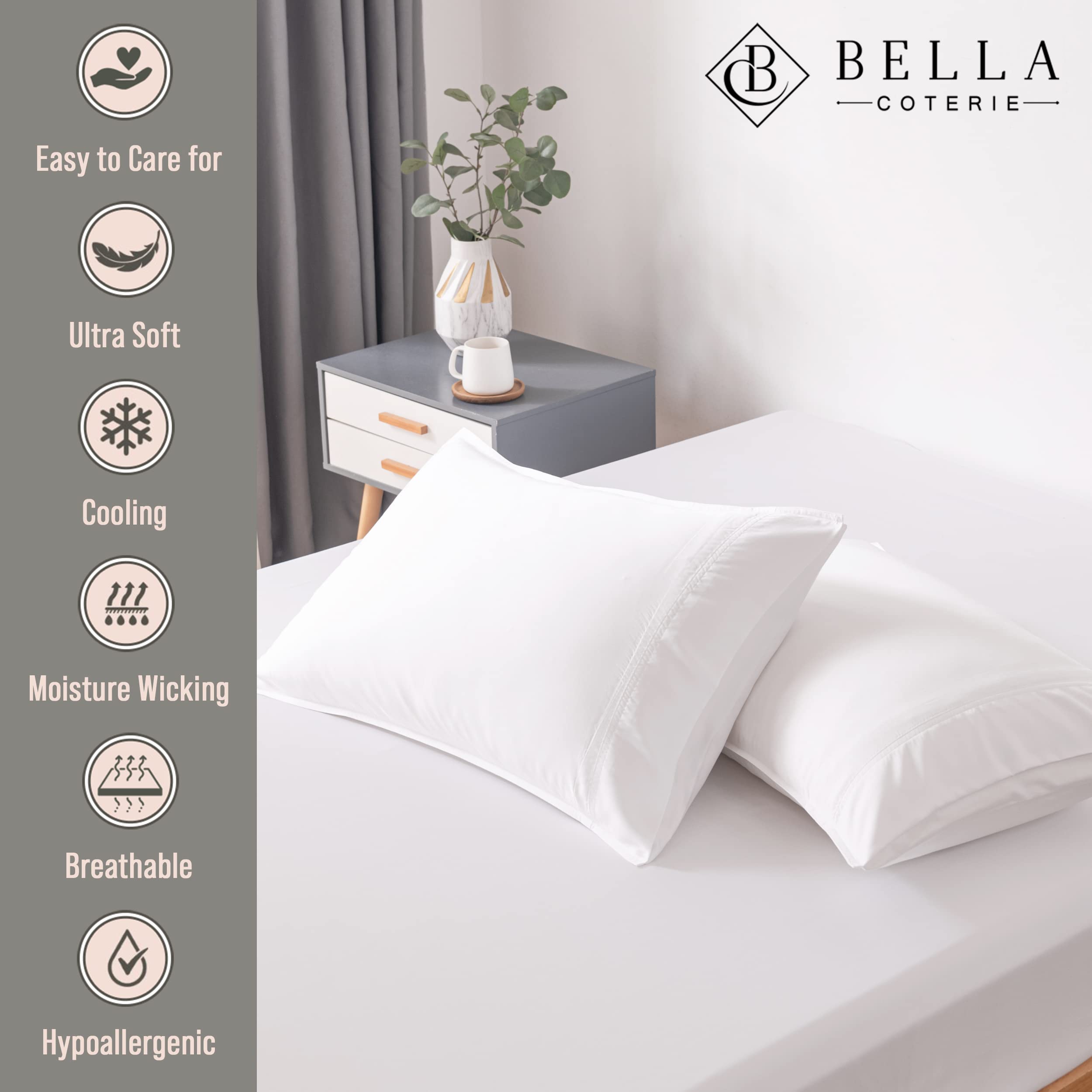 BC BELLA COTERIE gros plan du tissu, texture soyeuse et respirante