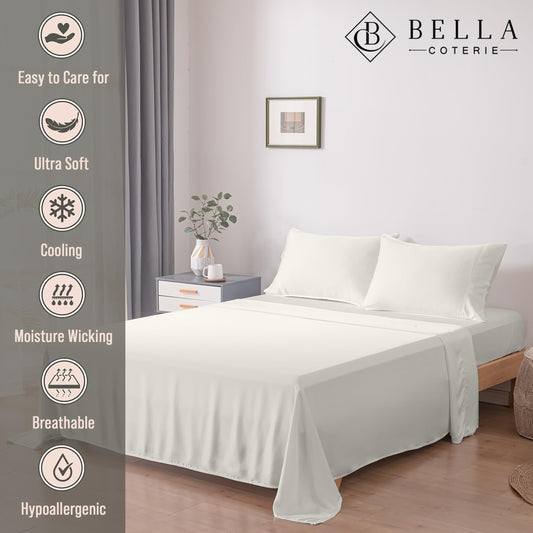 BC BELLA COTERIE détail du drap‑housse poche 18" maintien sûr