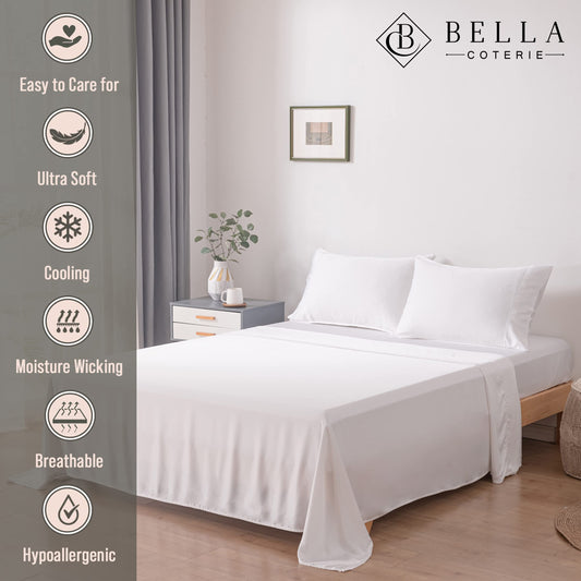 BC BELLA COTERIE gros plan sur la texture en viscose de bambou, toucher soyeux et respirant
