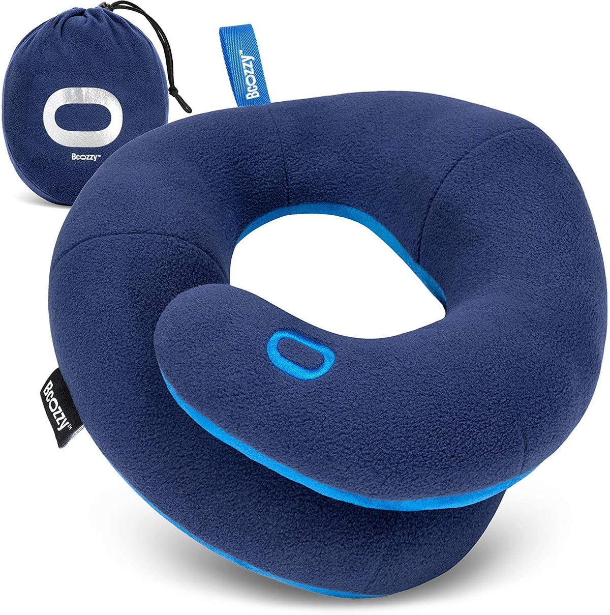 BCOZZY vue de face coussin enfant navy, maintien confortable