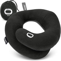 bcozzy vue avant du coussin noir montrant maintien confortable