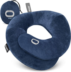 BCOZZY vue avant du packaging navy, transport facile