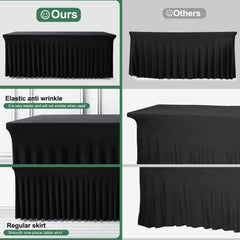 BDDC comparaison taille montrant couverture parfaite pour table 6ft