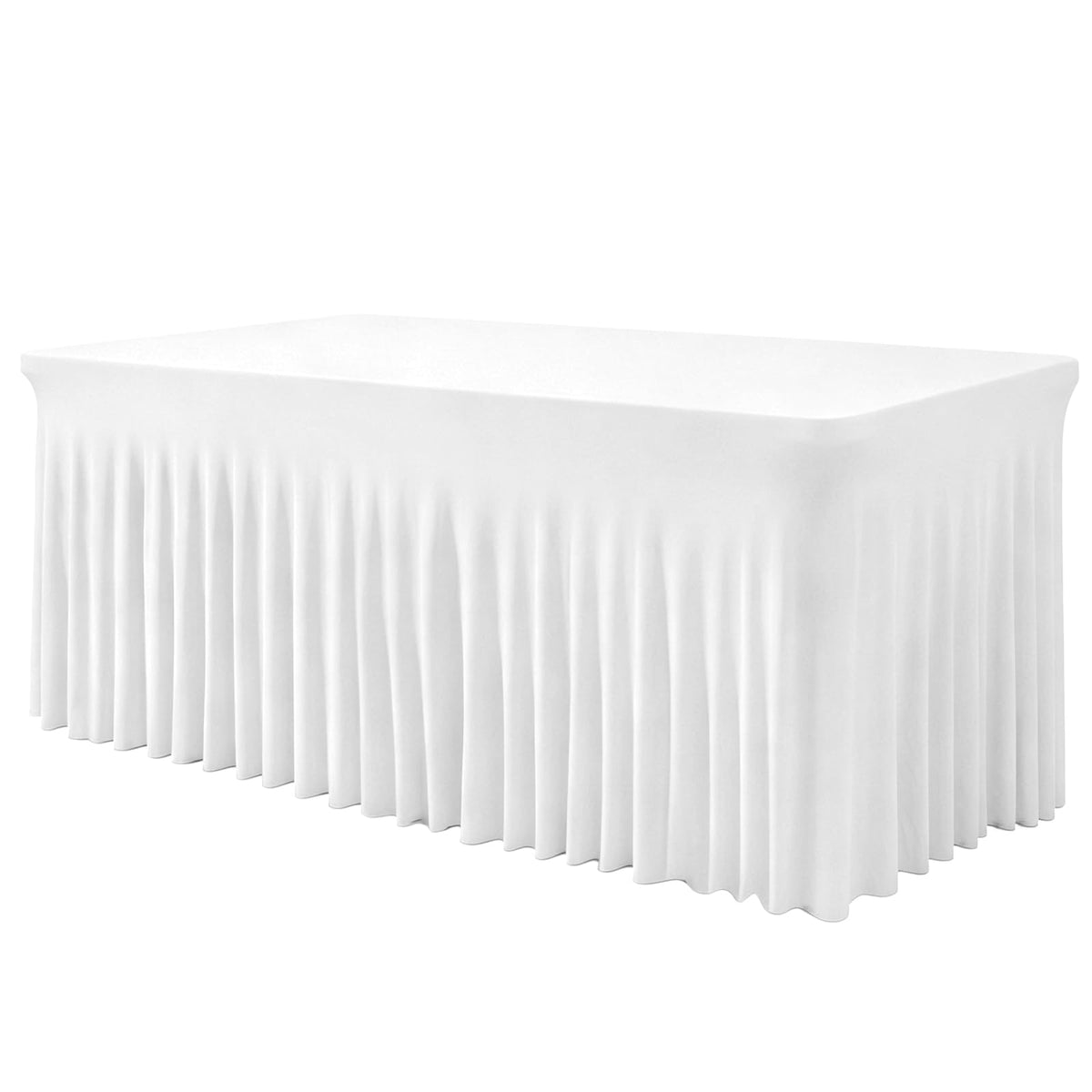 BDDC housse table face présentant un tombé élégant et professionnel