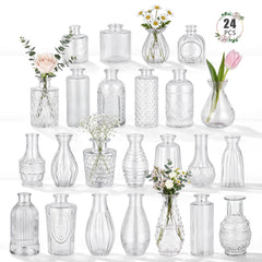 BEAHOT vue avant des 24 vases pour centres de table élégant