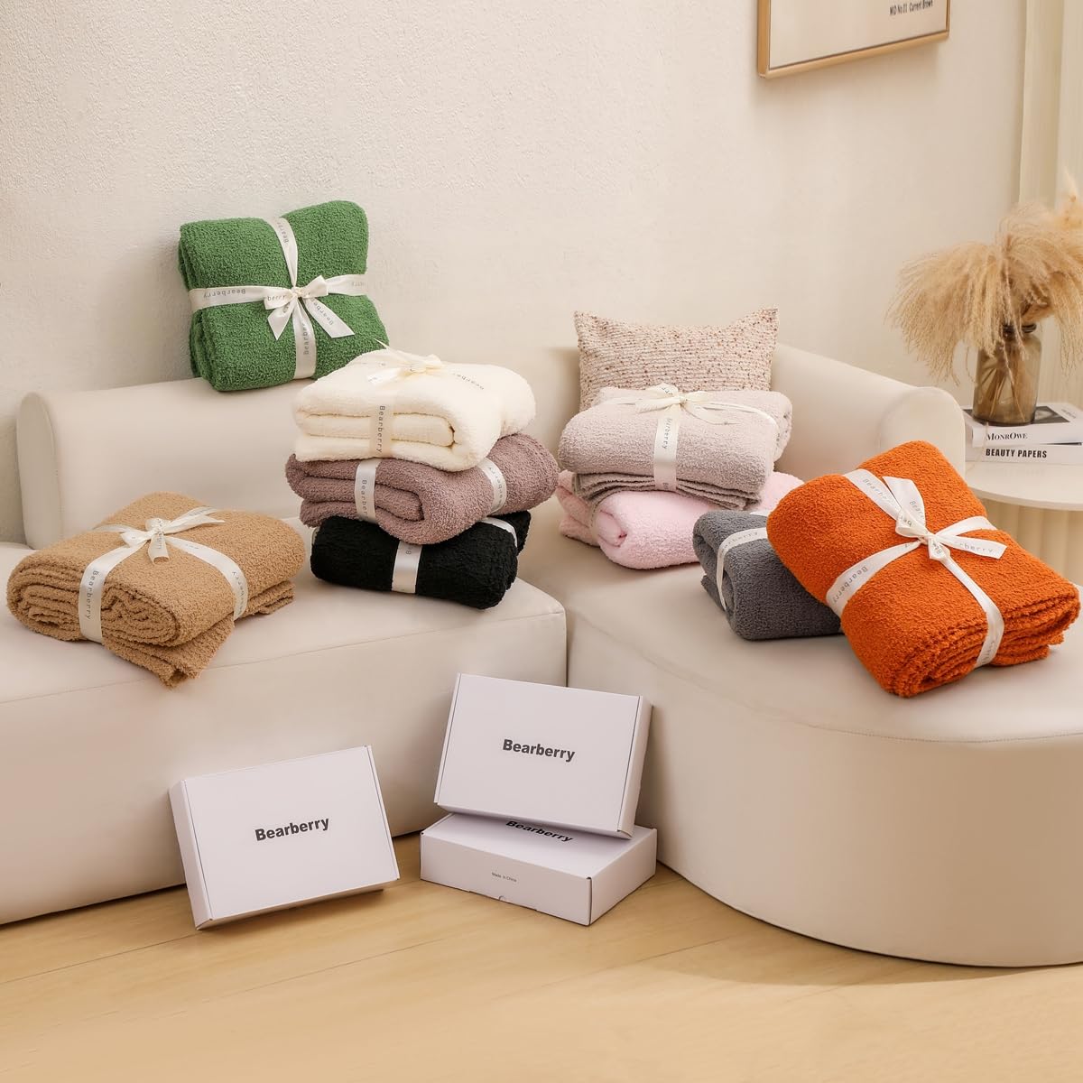 bearberry plaid plié compact pour rangement et gain de place