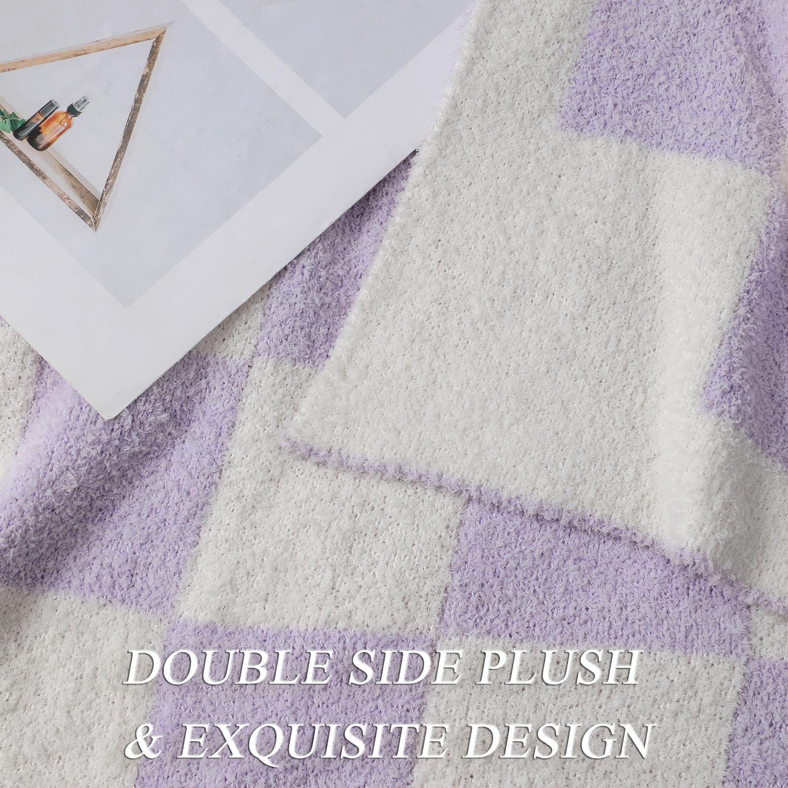 bearberry plaid posé sur fauteuil crée coin lecture cosy