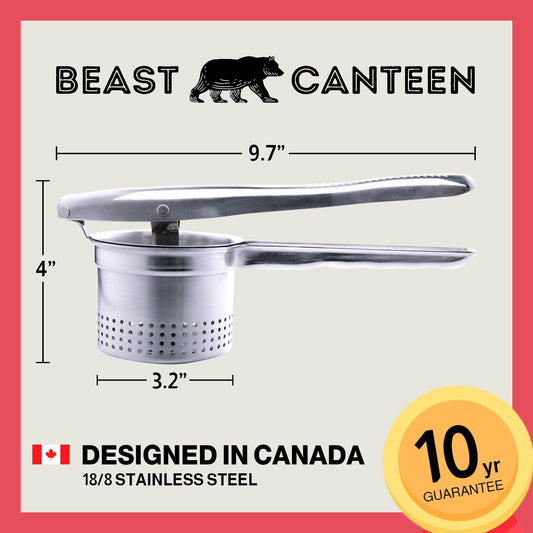 Beast Canteen gros plan de la grille percée pour purées lisses sans grumeaux